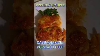 Pigs in a Blanket  Quick amp Easy 3 Course Meal Cabbage Rice Pork amp Beef healthycooking cooking [upl. by Ellehcim]