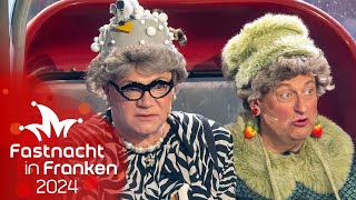 Waltraud und Mariechen im Skilift  Fastnacht in Franken 2024  BR Kabarett amp Comedy [upl. by Ecissej]