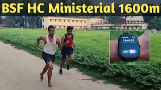 BSF Head Constable Ministerial 2024 1600m  Head Constable Ministerial Running video 1600m bsf [upl. by Perlman]