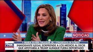 Rep María Elvira Salazar se une a Fox Noticias para discutir las políticas migratorias de Trump [upl. by Ellehcear]