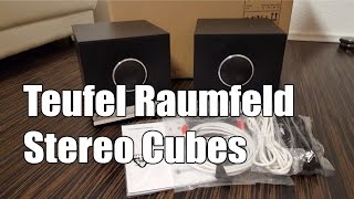 Raumfeld Stereo Cubes von Teufel Unboxing Test Einrichten [upl. by Sink]