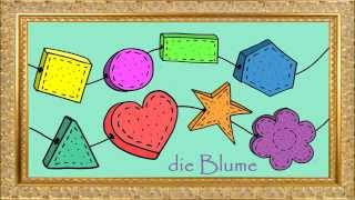 Deutsch lernen Farben Zahlen Formen und Alphabet [upl. by Ardnuasac858]