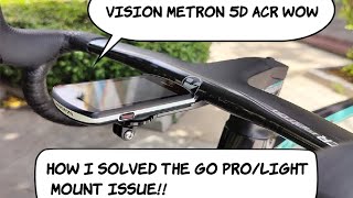 How I solved this tricky issue with the Vision Metron 5d acr handlebars and WahooGopro Mount [upl. by Sulamith435]