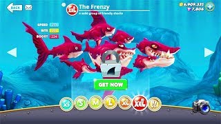 NEW SHARK THE FRENZY UNLOCKED HUNGRY SHARK WORLD [upl. by Xenia]