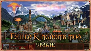 Exiled Kingdoms update  Heroes 3 HotA mod with edited town screens new creatures and heroes [upl. by Winifield]