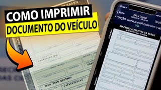 como imprimir o documento do seu veículo  CRLVe DetranBa [upl. by Efar846]