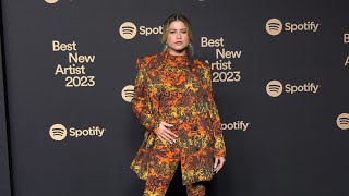 Sofia Reyes 2023 Spotifys Best New Artist Party Black Carpet  Grammy Party [upl. by Enelaj]