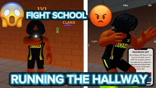 Running The Hallway In Fight School Challenege [upl. by Mohandas]