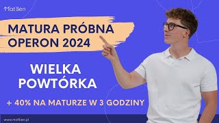 Matura Operon 2024  matematyka  wielka powtórka matura2025 [upl. by Fredric484]