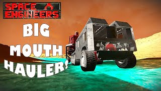 Space Engineers  Evolution of Drones  Big Mouth Hauler [upl. by Notsreik]