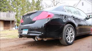 Infiniti G37 Best exhaust under 500 Top Speed Pro1 Exhaust [upl. by Undine]