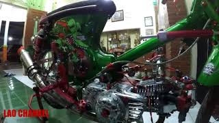 HONDA C70 STREET RACING MODIFIKASI KONTES TERBARU DETAILING [upl. by Clemente]