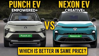 Tata Punch EV VS Nexon EV  Punch EV Empowered vs Nexon EV Creative comparison  Which is better [upl. by Phares113]