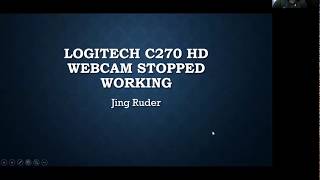 C270 Logitech Webcam Stopped Working on Windows 10 [upl. by Cassidy]