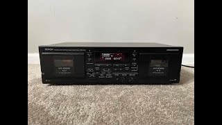 Denon DRW580 Stereo Dual Double Cassette Deck Tape Player [upl. by Yanal]