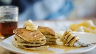 Banana Pancake Recipe [upl. by Elleinet]