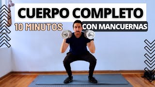 Ejercicios con Mancuernas para CUERPO COMPLETO [upl. by Ursi351]