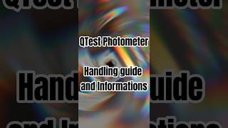 QTest photometer handling guide Simple digital Evaluation of substances🔬💊 [upl. by Amliw]