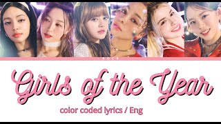 VCHA Girls of the Year Color Coded Lyrics VCHA 올해의 소녀들 색상 코드 가사 [upl. by Alimaj]