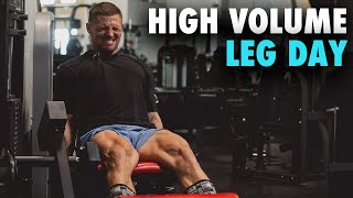 HIGH VOLUME LEG DAY  Full Workout In The Swole Program [upl. by Beard]