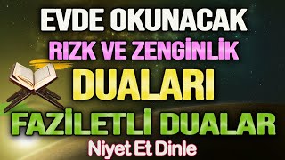 EVDE OKUNACAK RIZK DUALARI DİNLE Faziletli Dualar [upl. by Ahtaga789]