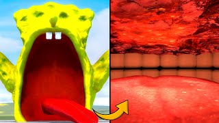 WHATS INSIDE THE MUTANT SPONGEBOB EATERGarrys Mod [upl. by Nezah]