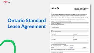 ✔️ Complete Ontario Standard Lease Agreement ✔️ Linebyline Simple Guide [upl. by Soalokin]