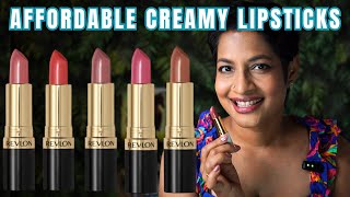 Affordable Revlon Lipsticks for Indian Skin  Swatches amp Review  JoyGeeks1 [upl. by Bartolemo]