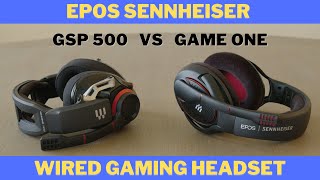 Epos Sennheiser GSP 500 vs GAME ONE Gaming Headset Wired Open Back plus GSX 1000 Review [upl. by Hattie]