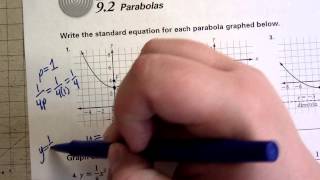 Conics Parabola Worksheet 1 [upl. by Torrin]