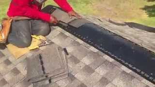 How to install Ridge Vents  Texan Roofing 281 3919600 [upl. by Sivar]