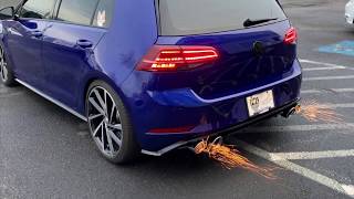 2018 Golf R Sound Clip IPE VW MK75R Full Exhaust wAPR Stage 2 Pops amp Bangs Revs amp Sparks [upl. by Upali]