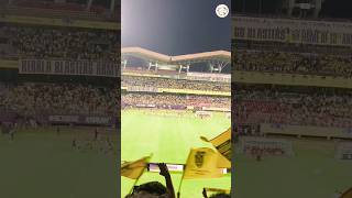 Stadium Experience with Manjappada💛 full video coming soon shortsfeed keralablasters manjappada [upl. by Arba427]