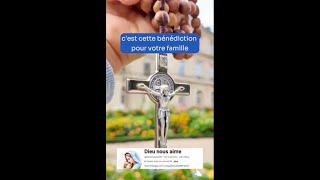 🇫🇷cest cette bénédiction pour votre famille  foi  catholique  chretien france dieu [upl. by Odraboel319]