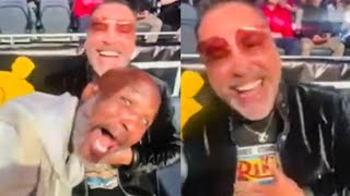 De La Hoya amp Hopkins BUST OUT LAUGHING IMMEDIATELY after Rolly Romero gets KNOCKED OUT by Isaac Cruz [upl. by Yuille988]