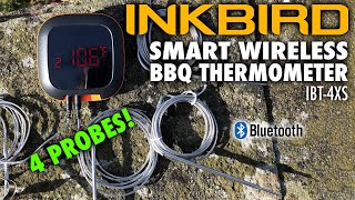 Inkbird IBT4XS  4 Probe Bluetooth Smart Wireless Thermometer [upl. by Nareik806]