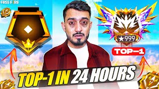 Playing Continue 24 Hour Free Fire For Top 1🥇In india और फिर 🤬😭  CS RANKED  Hard Challenge Ep 9 [upl. by Fons821]