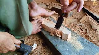 Amazing Secret Traditional Japanese Woodworking Joints  Awan Wood Works [upl. by Spillihp363]