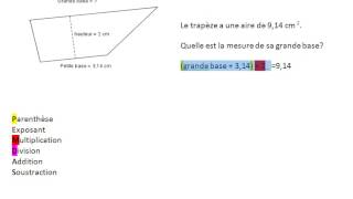 Trouver une mesure manquante dans un trapèze [upl. by Nylatsirhc]
