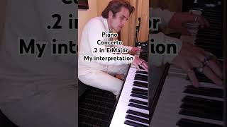 Piano Concerto 2 in E Major piano music fypシ゚viral shorts [upl. by Oiramej84]