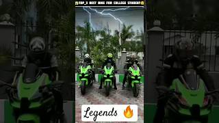 😈😈 top 3 best bike for college students 👿😈 shorts 🎯🎯trending viral SKkalash [upl. by Ardnoid964]