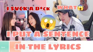 HARANA SERYE  OMEGLE OMETV  I WILL PUT SENTENCE ONT THE LYRICS  PART45 [upl. by Ellehcan]