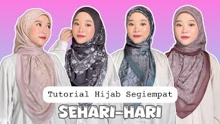 Tutorial Hijab Segiempat Untuk Seharihari hijabstyle [upl. by Jarrow407]