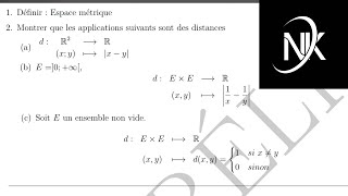 Exercice 1 de topologie [upl. by Ferrigno257]