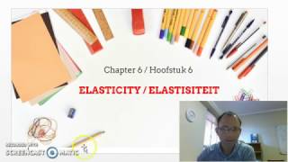 Intro to Elasticity  Chapter 6 part 1 [upl. by Ellita]