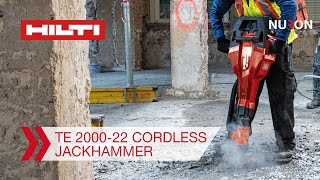 Hilti Nuron TE 200022 Cordless Jackhammer Features and Benefits [upl. by Chard508]