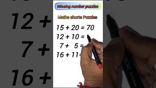 Missing Number Puzzle  maths puzzles maths shorts shortsviral [upl. by Euqinommod]