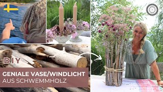 DIY XXL Vase aus SCHWEMMHOLZ [upl. by Barr49]