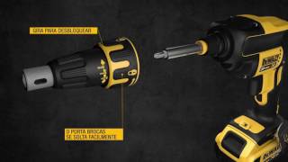 DEWALT  Parafusadeira para Drywall 20v MAX XR  DCF620 [upl. by Kahcztiy]