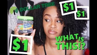 TRYING 1 DOLLAR TREE GEL ON MY NATURAL HAIR  THESE INGREDIENTS ARE TERRIBLE [upl. by Nylrahs]